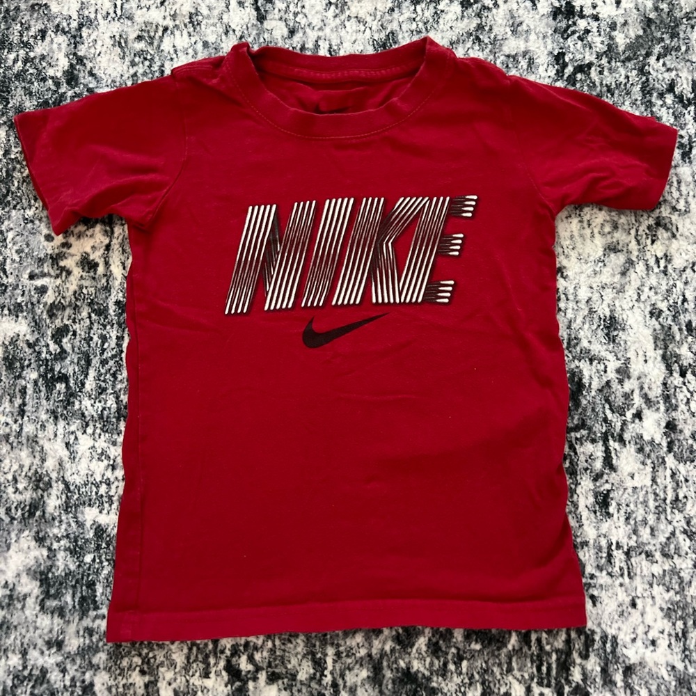 Nike Kids Bold Red Graphic Tee Size 4